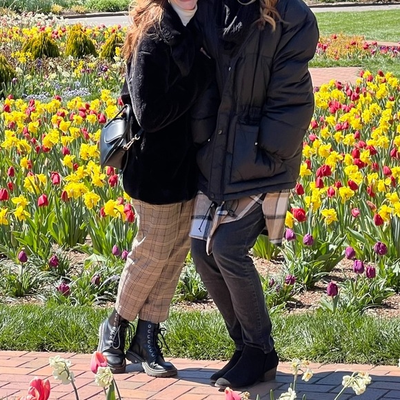 LOFT Black & Brown Plaid Pleated Trousers - XXSP - Picture 7 of 7